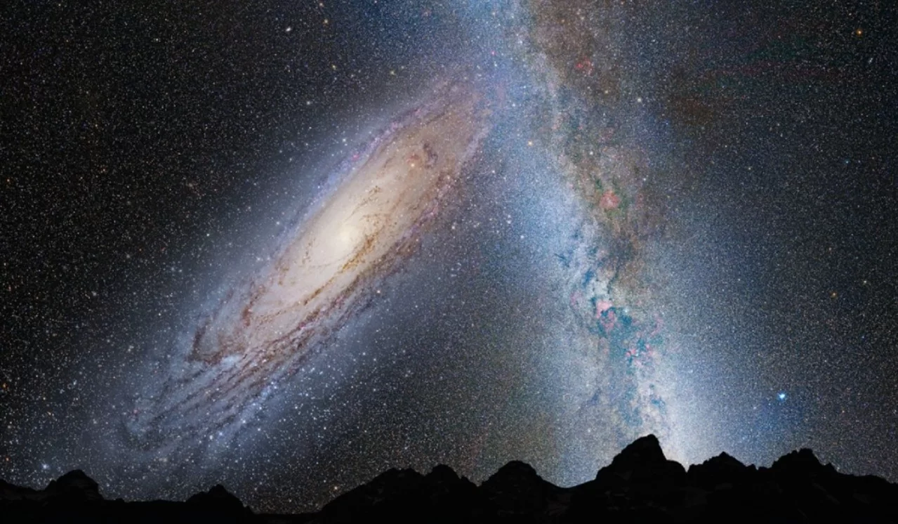 В соседней галактике красный сверхгигант превратился в двойную систему